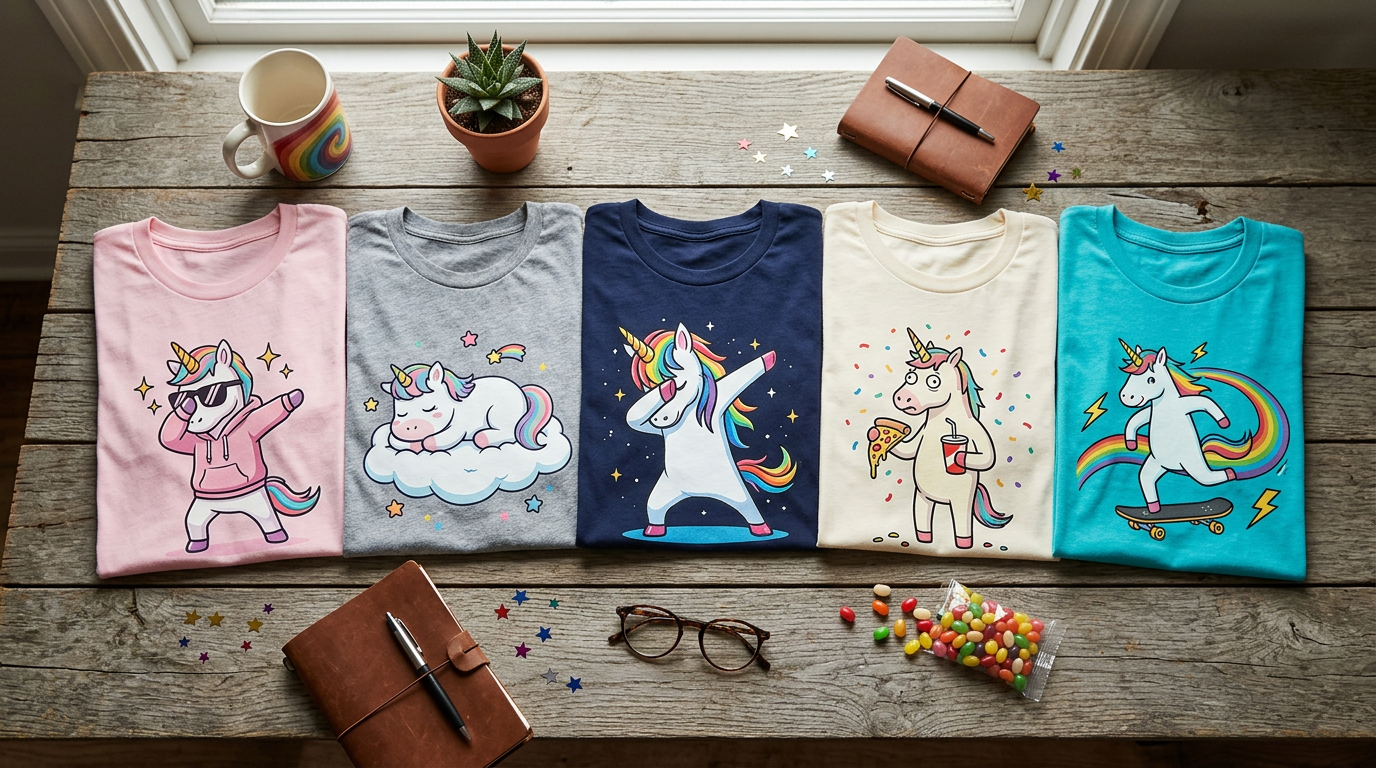 Die 5 lustigsten Einhorn T Shirts